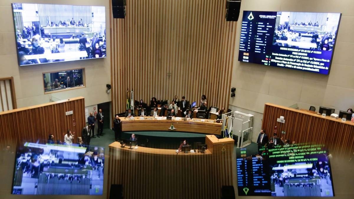 Plenário da Câmara Legislativa do Distrito Federal em sessão